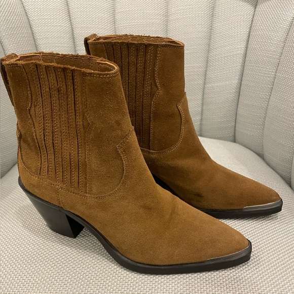 The Kooples Shoes - The Kooples Suede Western Boot